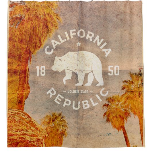  Californië — Shower Curtain Douchegordijn (Voorkant)