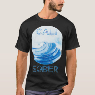 Californië Sober met Cool Surf Waves Cali T-shirt