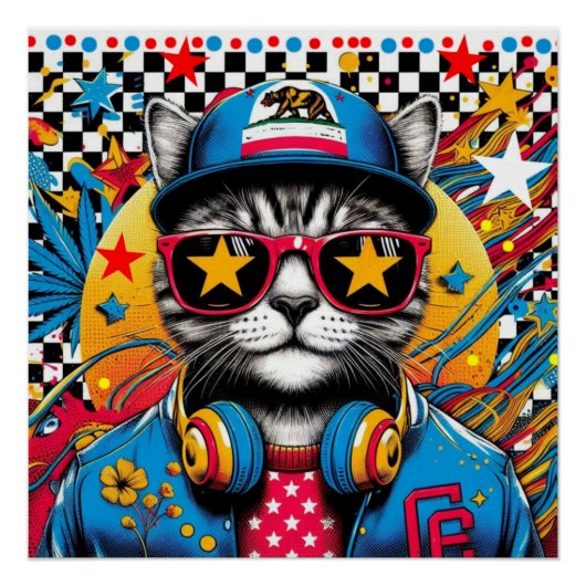 CALIFORNIË SPANGLED CAT 5 PERFECT POSTER (Voorkant)