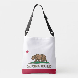 Californië (staatsvlag) crossbody tas