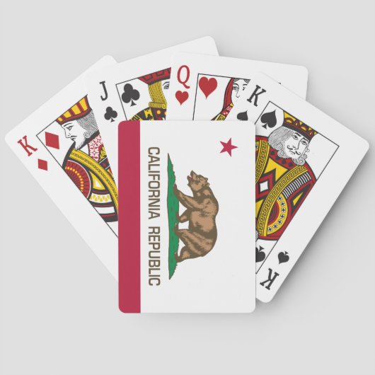 Californië (staatsvlag) pokerkaarten (Achterkant)