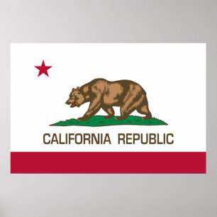 Californië (staatsvlag) poster