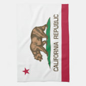 Californië (staatsvlag) theedoek (Verticaal)