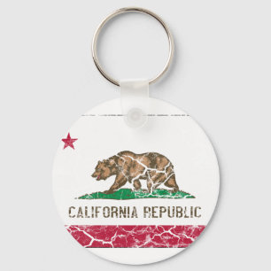Californië Staatsvlag Vintage Sleutelhanger