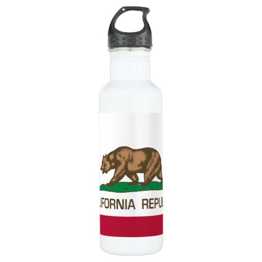 Californië (staatsvlag) waterfles  (Voorkant)