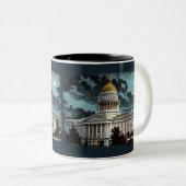 Californie State Capitol Moonlight Coffee Mug (Devant droit)