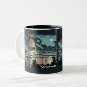 Californie State Capitol Moonlight Coffee Mug (Devant gauche)