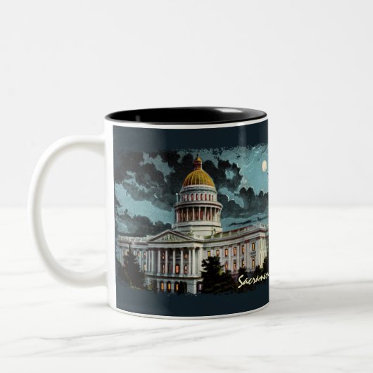 Californie State Capitol Moonlight Coffee Mug (Gauche)