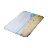 Californië strand oceaan zeemeeuwen badhokje badmat (Gekanteld)