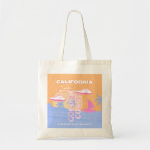 Californië, Strand, Reiskunst Tote Bag