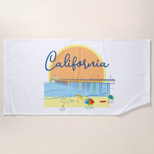 Californië Strandlaken (Voorkant)
