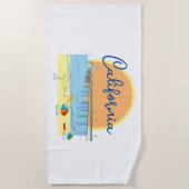 Californië Strandlaken (Voorkant)