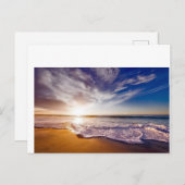Californië Sunset Beach Briefkaart (Voorkant / Achterkant)