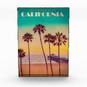  Californië Sunset Beach Fotoblokken (Voorkant)