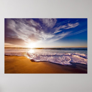 Californië Sunset Beach Poster