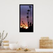 Californië Sunset Palms Poster / Aanpassen dit! (Keuken)