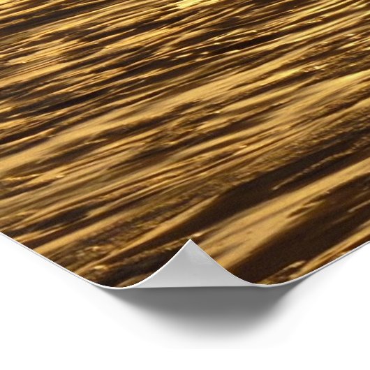 Californië Sunset Waves Ocean Seascape Poster (Hoek)