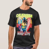 Californië Surf Life T-shirt (Voorkant)