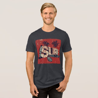 Californië Surf - Retro Tri-Blend T-shirt
