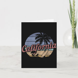 Californië Surf Vintage Souvenir Cali Beach Surfer Kaart