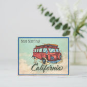 Californië Surfen Briefkaart (Staand voorkant)