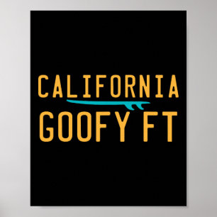 Californië surfen Retro Westkust Socal Norcal S Poster