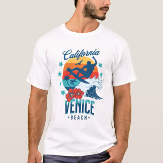 Californië Surfen Venetië strand T-shirt