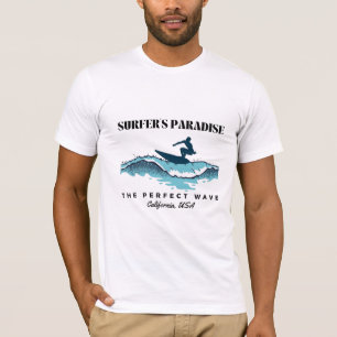 Californië surferparadijs t-shirt