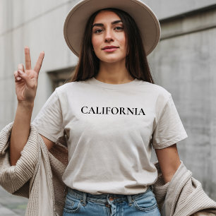 Californië T-shirt Op Maat Staat Tee voor Haar of 