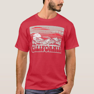 Californië  tachtig bergen Retro Graphi T-shirt