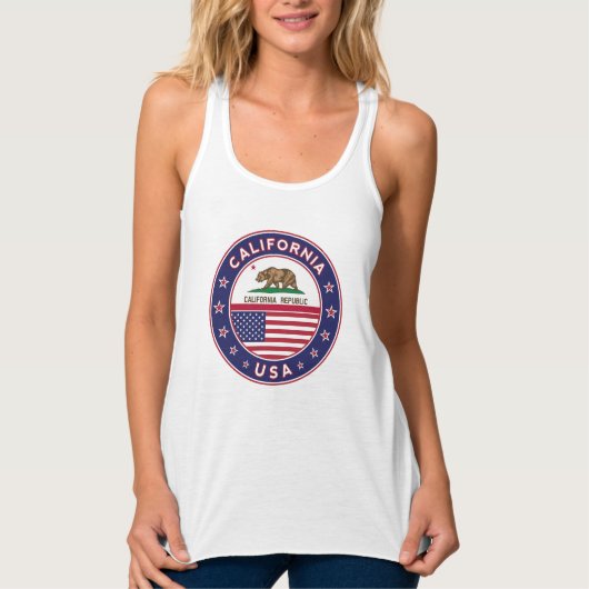 Californië Tanktop (Voorkant)