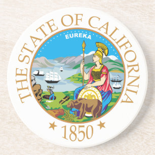 Californië-teken Zandsteen Onderzetter