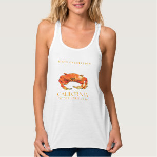 Californië Territory Schaaldier De Dungeness-krab Tanktop
