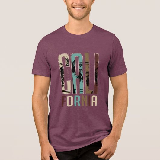 Californië Tri-Blend Shirt (Voorkant)