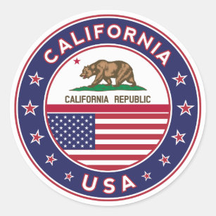 Californie, USA States, Californie sticker