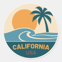 Californië USA – Vintage Reissticker