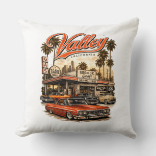 Californië Valley Retro Worpkussen Vintage Benzi Kussen