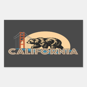 Californië Verenigde Staten van Amerika Rechthoekige Sticker
