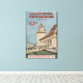 Californië verklaart Poster #2 Canvas Afdruk (Insitu (Houten vloer))