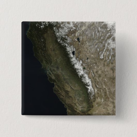 Californië Vierkante Button 5,1 Cm (Voorkant)