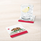 Californië Vierkante Kartonnen Onderzetter (Insitu)