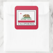 Californië Vierkante Sticker (Tas)
