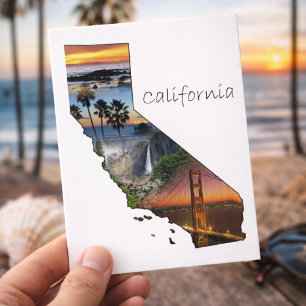 Californië Vintage Ansichtkaart – Golden State Rei Briefkaart