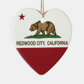 californië vlag rowood centrum keramisch ornament (Rechts)