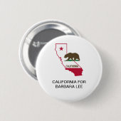 CALIFORNIË voor Barbara Lee SENATE Button (Voorkant /achterkant)