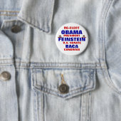 Californië voor Obama Feinstein Baca Ronde Button 5,7 Cm (In situ)