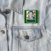 Californië voor Rand Paul Vierkante Button 5,1 Cm (In situ)