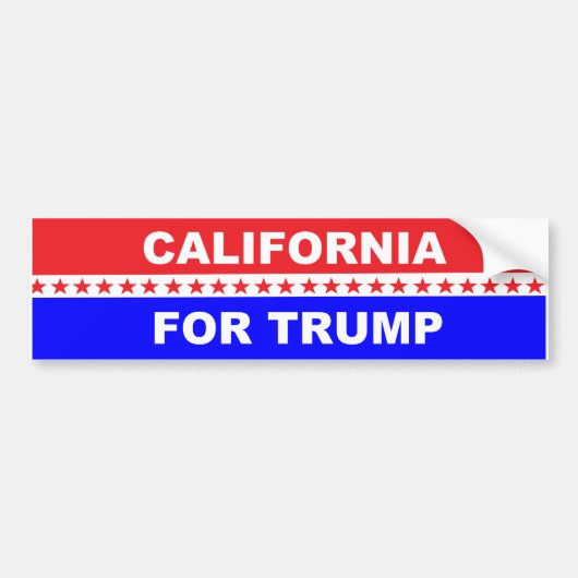 Californië voor Trump Bumpersticker (Voorkant)