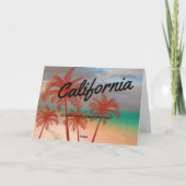 Californië-Wenskaart Kaart (Achterkant)