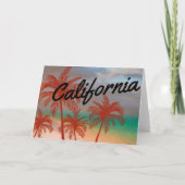 Californië-Wenskaart Kaart (Voorkant)